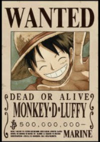 Bộ 52 decal dán tường Wanted One Piece truy nã Vua Hải Tặc - StickerAZ